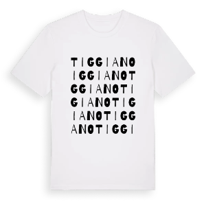 Tiggiano ordlek t-shirt – ekologisk bomull t-shirt från Pinshirt