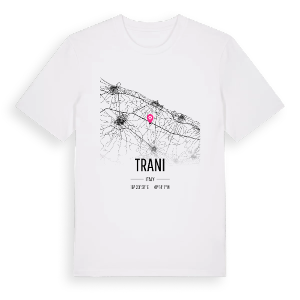 Trani karta t-shirt – ekologisk bomull t-shirt från Pinshirt