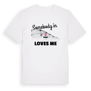 Någon i Trani älskar mig t-shirt – ekologisk bomull t-shirt från Pinshirt