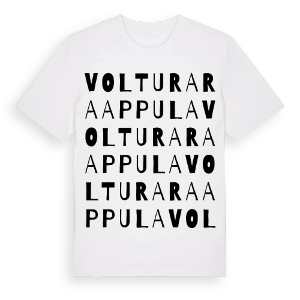 Volturara Appula ordlek t-shirt – ekologisk bomull t-shirt från Pinshirt