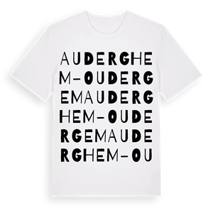 Auderghem - Oudergem ordlek t-shirt – ekologisk bomull t-shirt från Pinshirt