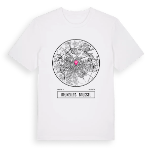 Bruxelles - Brussel t-shirt – ekologisk bomull t-shirt från Pinshirt