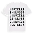 Bruxelles - Brussel ordlek t-shirt