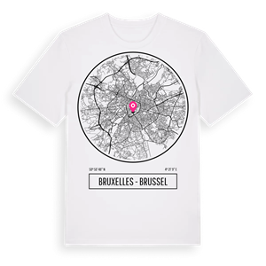 Bruxelles - Brussel t-shirt – ekologisk bomull t-shirt från Pinshirt