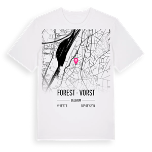 Forest - Vorst karta t-shirt – ekologisk bomull t-shirt från Pinshirt