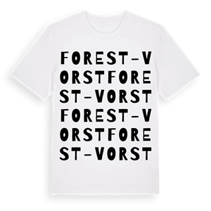Forest - Vorst ordlek t-shirt – ekologisk bomull t-shirt från Pinshirt