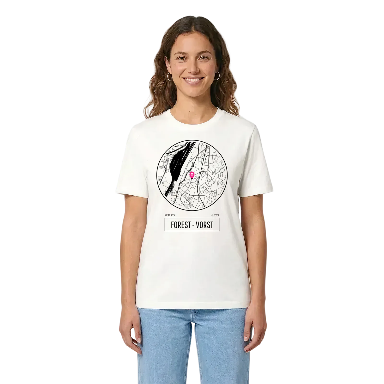 Forest - Vorst t-shirt – White, i miljö