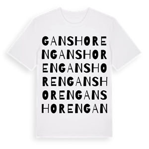 Ganshoren ordlek t-shirt – ekologisk bomull t-shirt från Pinshirt