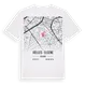 Ixelles - Elsene karta t-shirt
