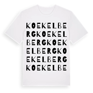 Koekelberg ordlek t-shirt – ekologisk bomull t-shirt från Pinshirt