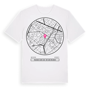 Molenbeek-Saint-Jean - Sint-Jans-Molenbeek t-shirt – ekologisk bomull t-shirt från Pinshirt