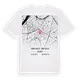 Saint-Gilles - Sint-Gillis karta t-shirt