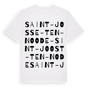 Saint-Josse-ten-Noode - Sint-Joost-ten-Node ordlek t-shirt – ekologisk bomull t-shirt från Pinshirt