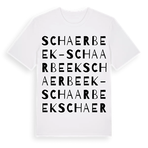Schaerbeek - Schaarbeek ordlek t-shirt – ekologisk bomull t-shirt från Pinshirt