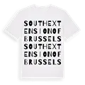 south extension of Brussels ordlek t-shirt