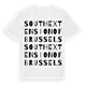 south extension of Brussels ordlek t-shirt