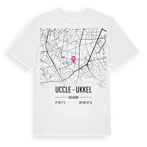Uccle - Ukkel karta t-shirt – ekologisk bomull t-shirt från Pinshirt