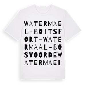 Watermael-Boitsfort - Watermaal-Bosvoorde ordlek t-shirt – ekologisk bomull t-shirt från Pinshirt