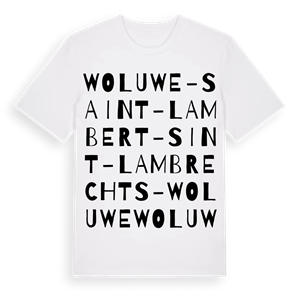 Woluwe-Saint-Lambert - Sint-Lambrechts-Woluwe ordlek t-shirt – ekologisk bomull t-shirt från Pinshirt