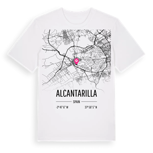 Alcantarilla karta t-shirt – ekologisk bomull t-shirt från Pinshirt