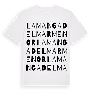 La Manga del Mar Menor ordlek t-shirt – ekologisk bomull t-shirt från Pinshirt