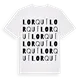 Lorquí ordlek t-shirt