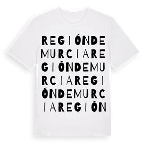Región de Murcia ordlek t-shirt – ekologisk bomull t-shirt från Pinshirt