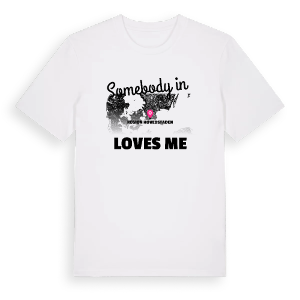 Någon i Region Hovedstaden älskar mig t-shirt – ekologisk bomull t-shirt från Pinshirt