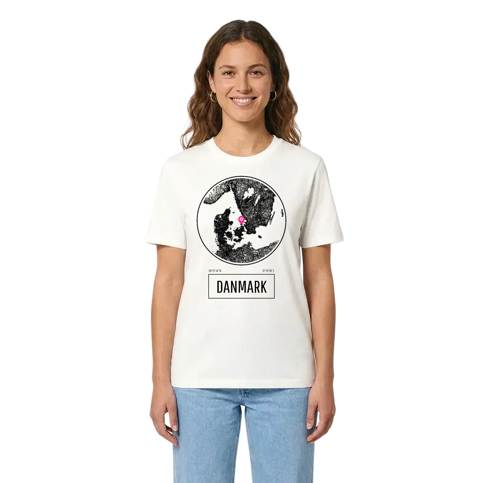 Danmark t-shirt – White, i miljö