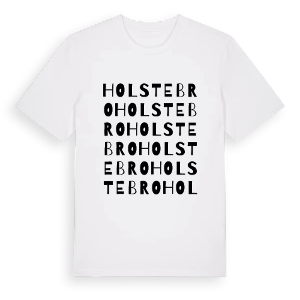 Holstebro ordlek t-shirt – ekologisk bomull t-shirt från Pinshirt