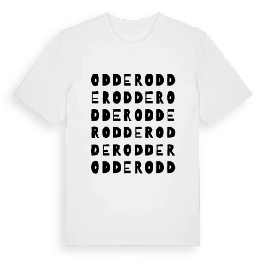 Odder ordlek t-shirt – ekologisk bomull t-shirt från Pinshirt