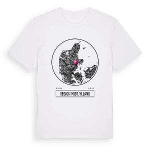 Region Midtjylland t-shirt – ekologisk bomull t-shirt från Pinshirt