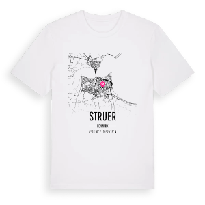 Struer karta t-shirt – ekologisk bomull t-shirt från Pinshirt