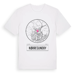 Nørresundby t-shirt – ekologisk bomull t-shirt från Pinshirt