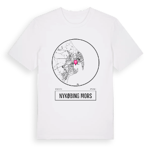 Nykøbing Mors t-shirt – ekologisk bomull t-shirt från Pinshirt