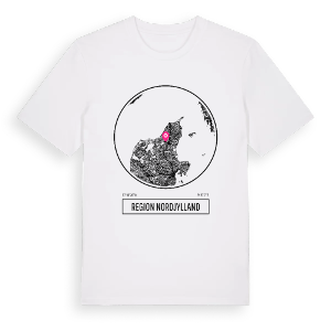 Region Nordjylland t-shirt – ekologisk bomull t-shirt från Pinshirt