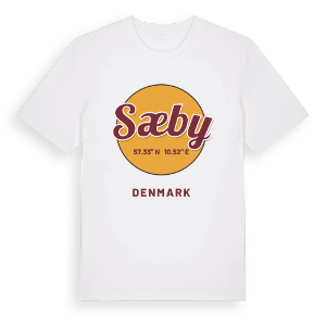 Sæby cirkel t-shirt – ekologisk bomull t-shirt från Pinshirt