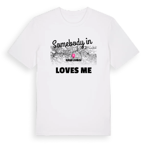 Någon i Grad Doboj älskar mig t-shirt – ekologisk bomull t-shirt från Pinshirt
