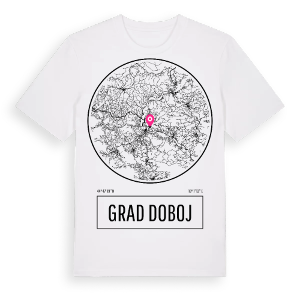 Grad Doboj t-shirt – ekologisk bomull t-shirt från Pinshirt