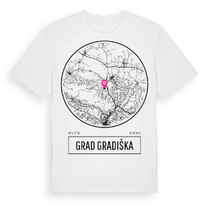Grad Gradiška t-shirt – ekologisk bomull t-shirt från Pinshirt