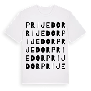 Prijedor ordlek t-shirt – ekologisk bomull t-shirt från Pinshirt