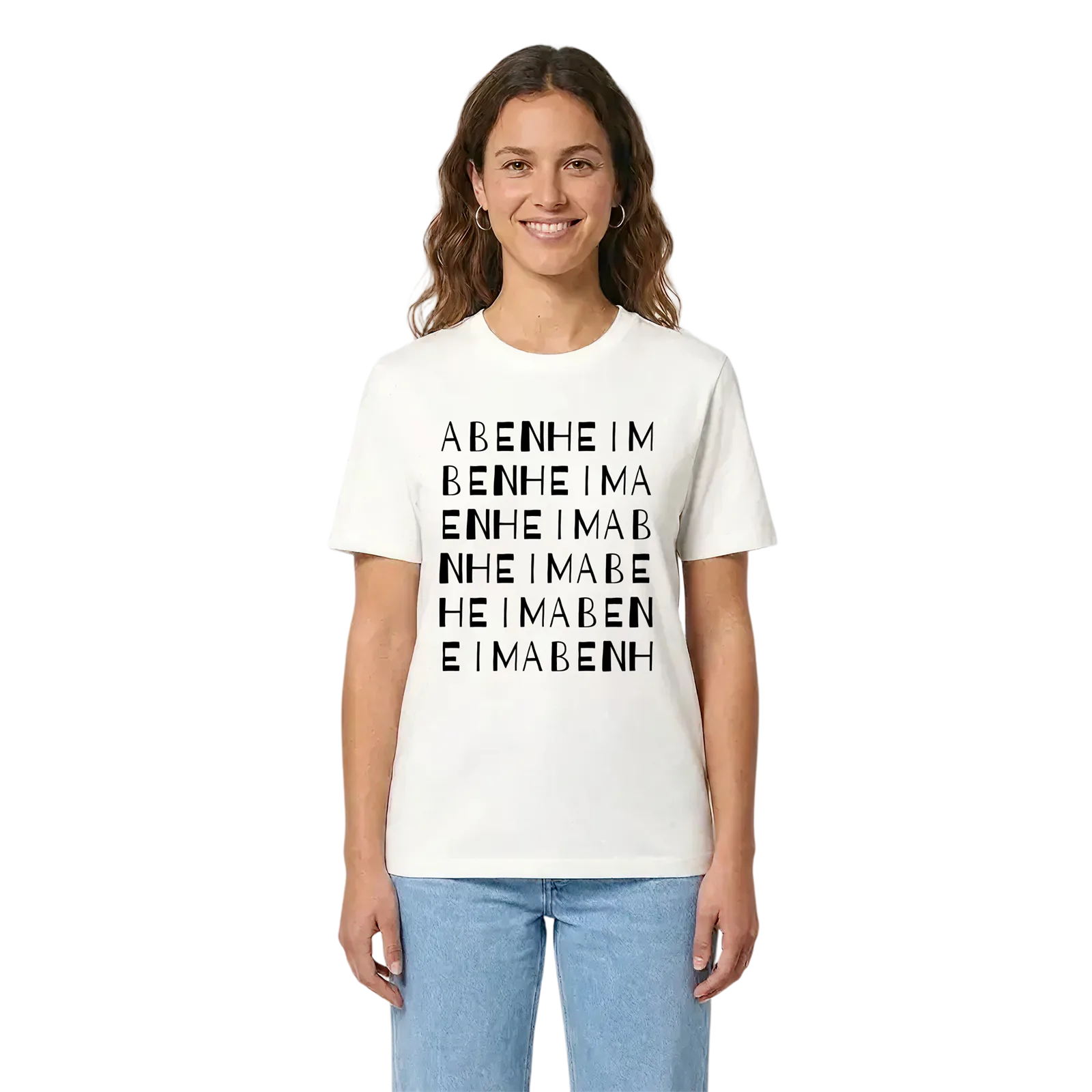 Abenheim ordlek t-shirt – White, i miljö