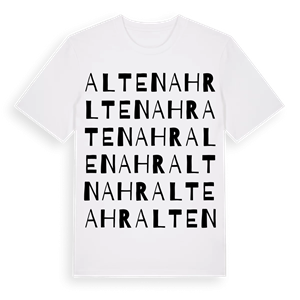 Altenahr ordlek t-shirt – ekologisk bomull t-shirt från Pinshirt