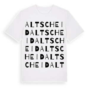 Altscheid ordlek t-shirt – ekologisk bomull t-shirt från Pinshirt