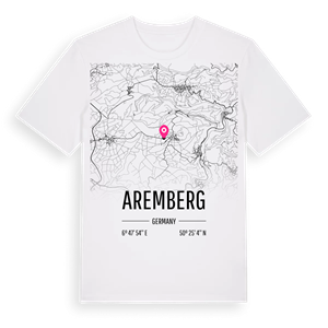 Aremberg karta t-shirt – ekologisk bomull t-shirt från Pinshirt
