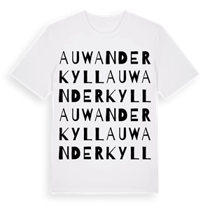 Auw an der Kyll ordlek t-shirt – ekologisk bomull t-shirt från Pinshirt