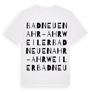 Bad Neuenahr-Ahrweiler ordlek t-shirt – ekologisk bomull t-shirt från Pinshirt