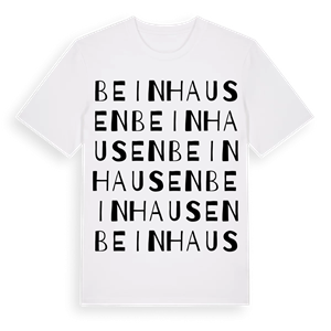Beinhausen ordlek t-shirt – ekologisk bomull t-shirt från Pinshirt