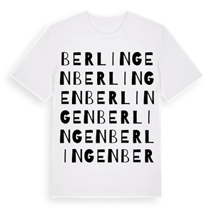 Berlingen ordlek t-shirt – ekologisk bomull t-shirt från Pinshirt
