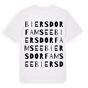 Biersdorf am See ordlek t-shirt – ekologisk bomull t-shirt från Pinshirt